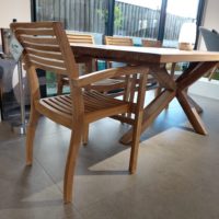 HELIOS - Fauteuil de table Teck – Image 3