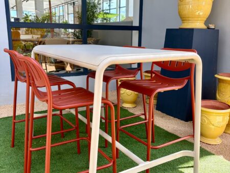 SUNSET - Tabouret haut 100% Aluminium