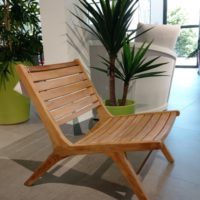 LISBON - Teak lounge armchair - Image 2