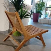 LISBON - Teak lounge armchair - Image 3